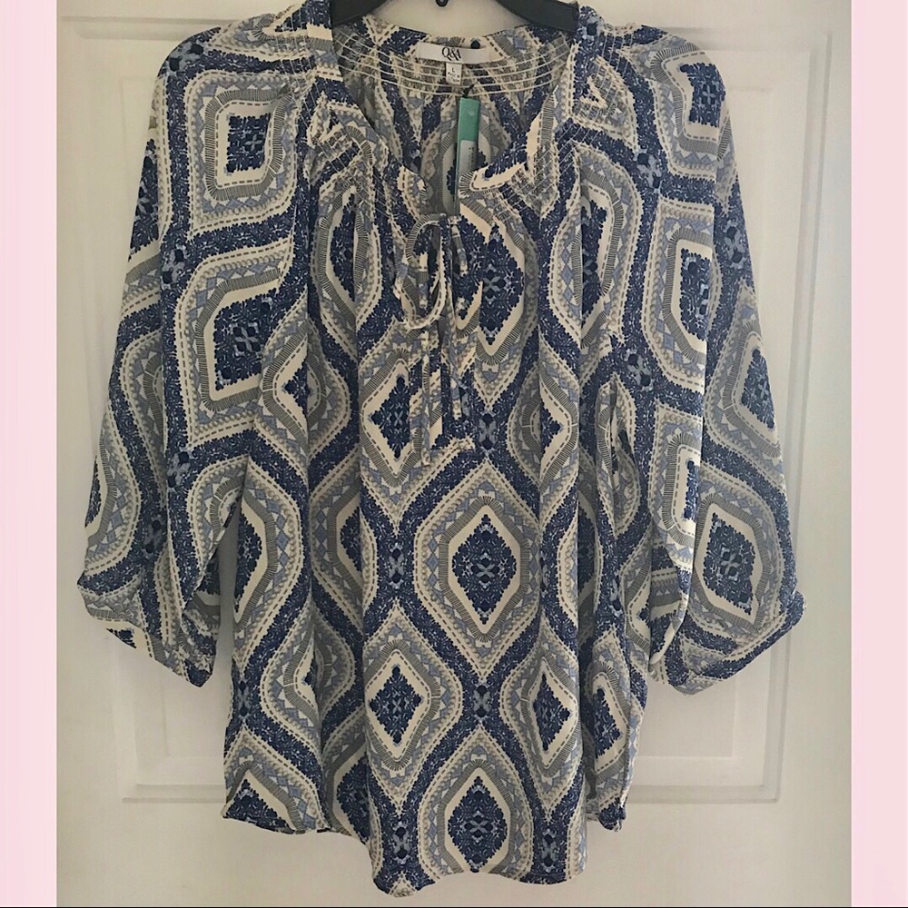Stitch Fix Q & A Darcie Split Neck Blouse